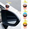 Cute Little Yellow Duck Car Interior Accessories Mtb Bike Cycling Motorcycle Helmet Riding Auto For VW Bmw Benz Tesla Parts