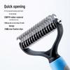 Pet Hair Detangling Comb: Dog & Cat Thinner for Removing Loose Hair