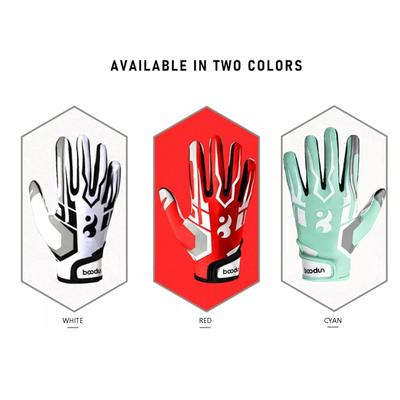 Youth Football Gloves Kids Silicone Grip Receiver Gloves For Kids With Super Stick Ability For Best Game Experience