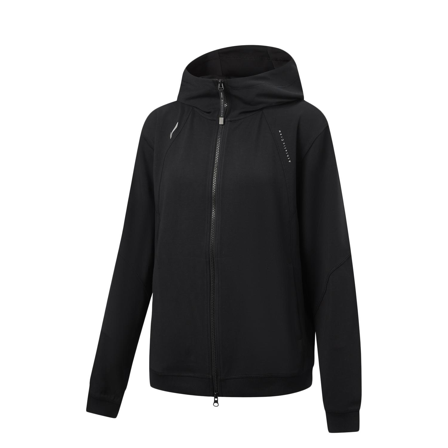 Li-Ning Fitness Series Hooded Casual Sports Fashion Cardigan Sweatshirt Women sweatshirt AWDW396-8 XS