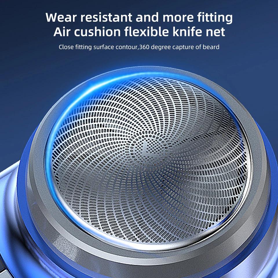 Portable Mini Electric Rechargeable Shaver Digital Power Display Mens Razor Cordless Razor Beard Shaver for Face Body