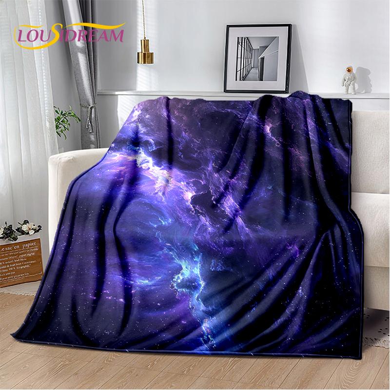 Universe Space Stars Black Hole Galaxy Earth Milky Way Soft Blanket,Soft Throw Blanket for Home Bedroom Bed Sofa Cover Kid Gift