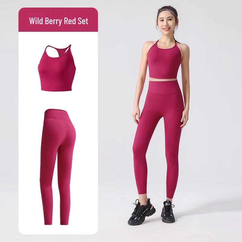 Ayub Women s Yoga Vest & High-Waist Leggings Set M