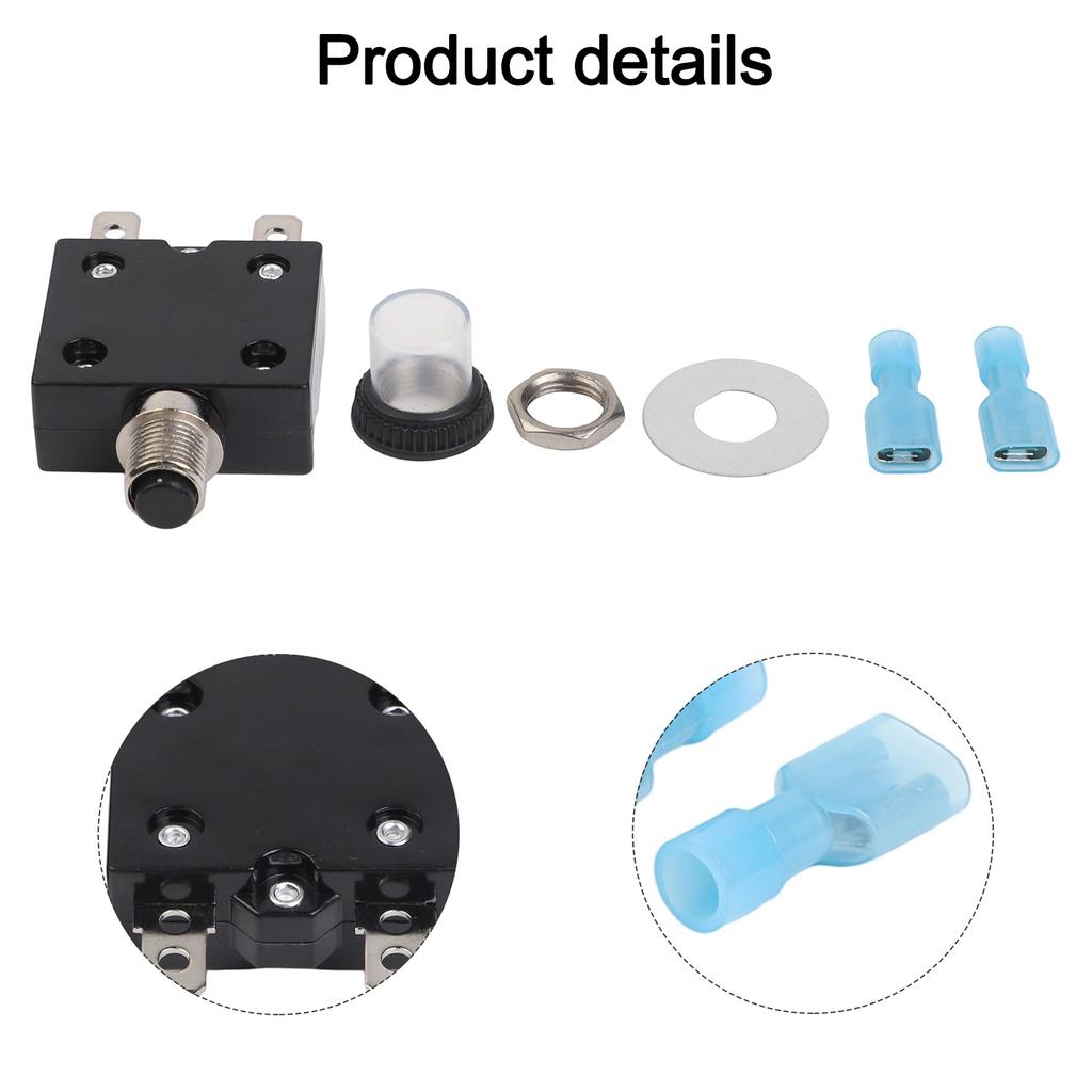 Circuit Breaker For Appliances Circuit Breaker Metal Terminals Long Service Life Safe Operation In Rain Suitable For Appliances