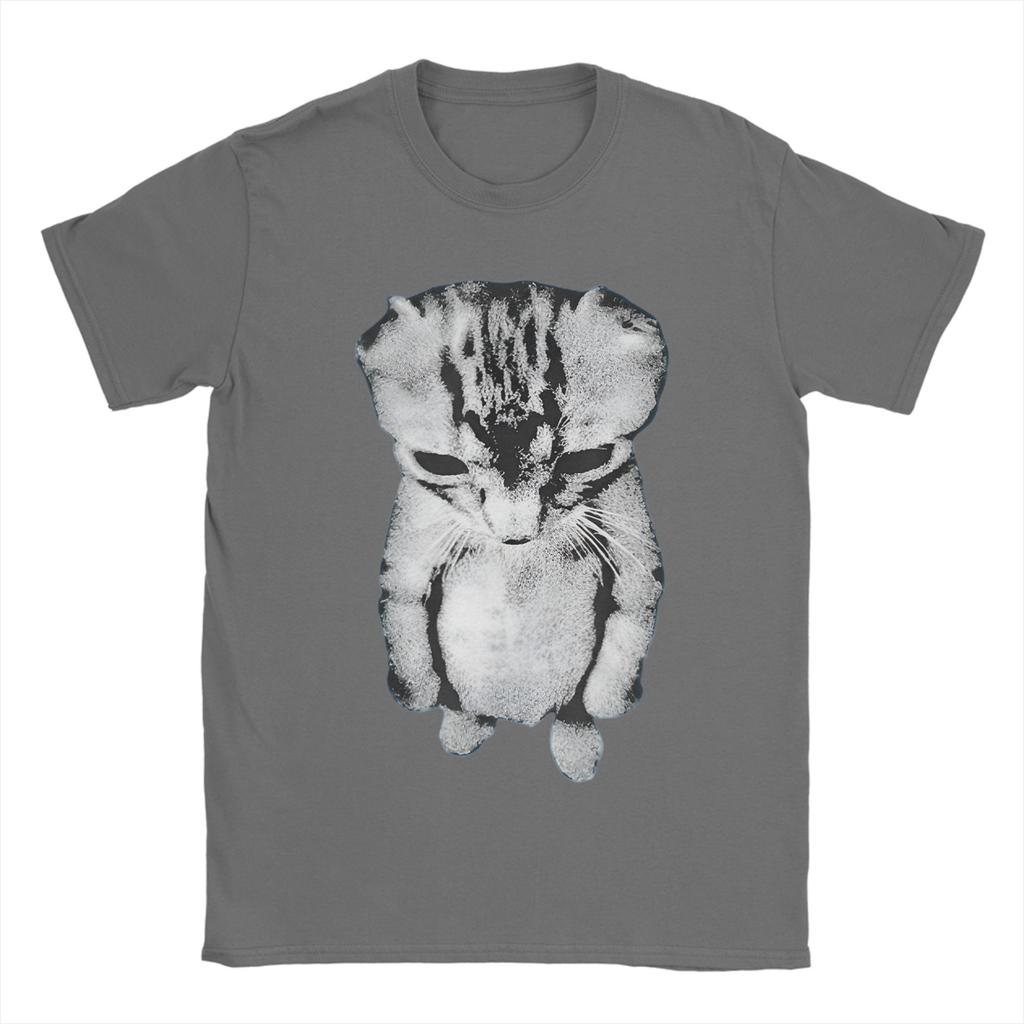 El Gato Munchkin Kitten Art Cotton T Shirt For Adult Summer Streetwear TShirts Crewneck Harajuku Tees Oversize Printed Tops