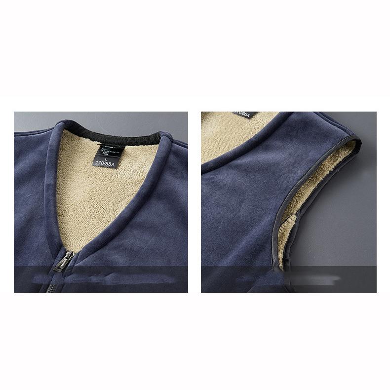 Men's Hoodies VestsXWinter Velvet Thick Tracksuit Casual Wool Men Warm