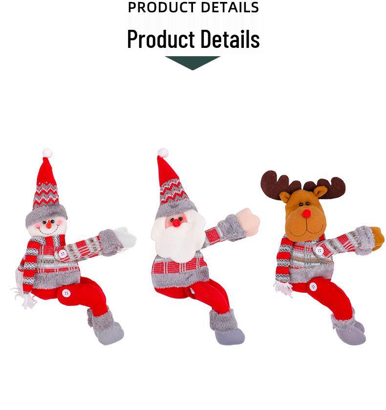 Christmas Cartoon Doll Curtain Tie-Back for Home Decoration and Gift