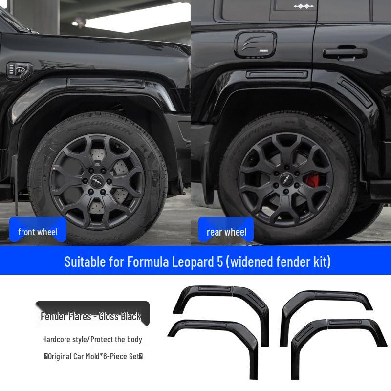 Equation Leopard 5 Wide Fender Flares & 3D Anti-scratch Door Panels - Off-road Exterior Upgrade Kit.