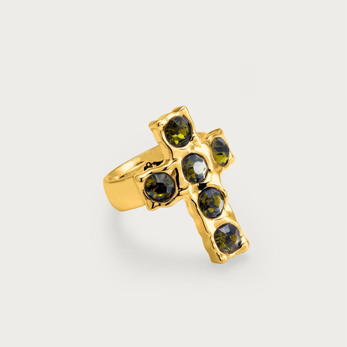 Exaggerated Personality Design Sense Fashion Maillard Ring Ring Niche Opening Design