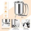 Professional Pancake Batter Dispenser Stainless Steel Texture 680ML Batter Funnel Suitable for Baking Cupcakes Waffles