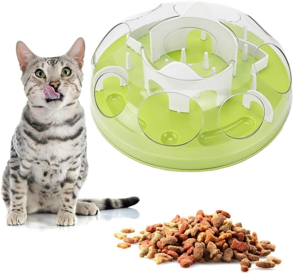 Pet Supplies Cat Feeding Popular Solitaire Food Slow Treat Hunting Easy Educational Toy Toy, Non-Toppling, Anti-Slow Eating, Toy, Bowl, Food, Game,