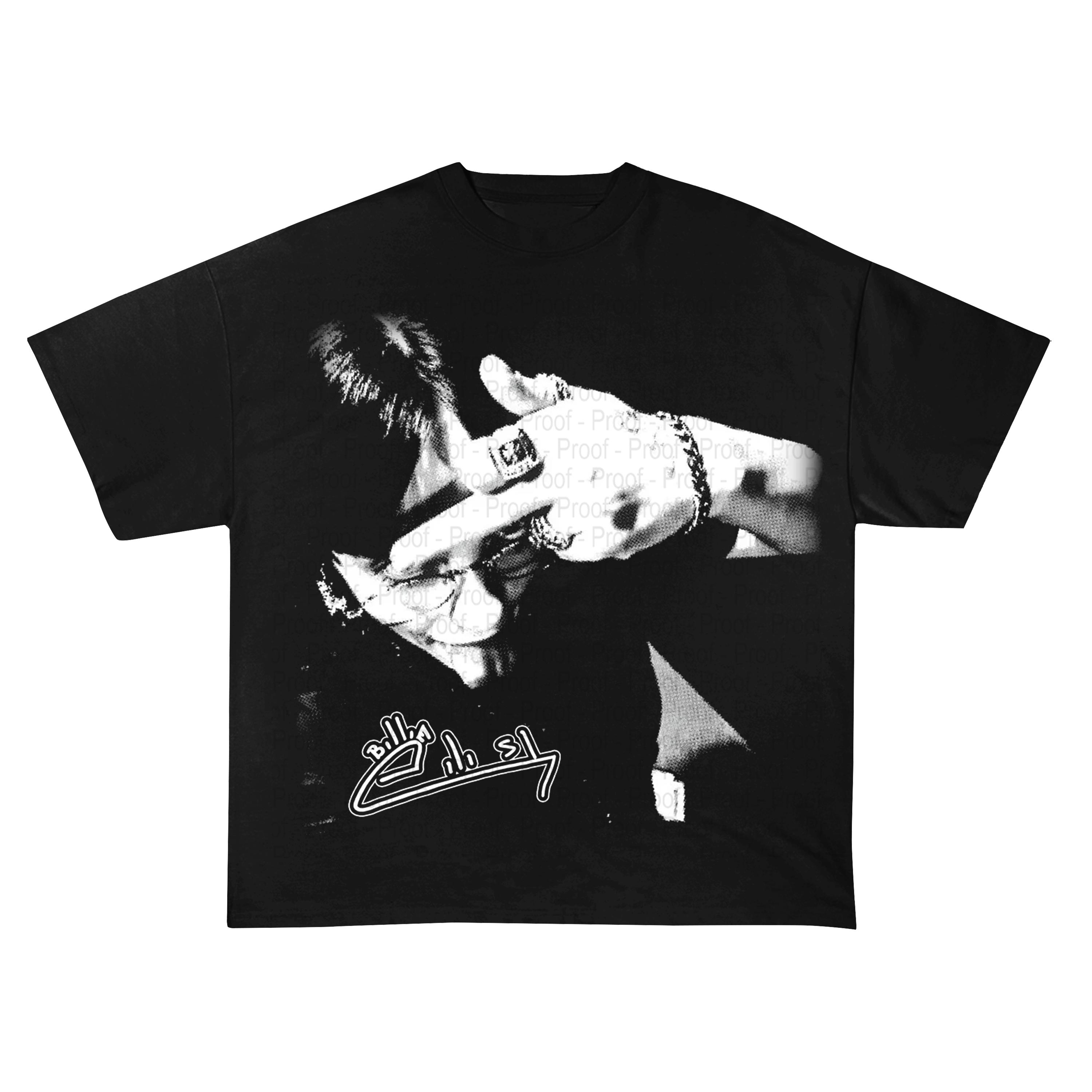 

Billie s Middle Finger Print T-shirt 2026 New Hot Casual Fashion T-shirt for Men and Women Streetwear Early 2000s Style Cloth... S разноцветный