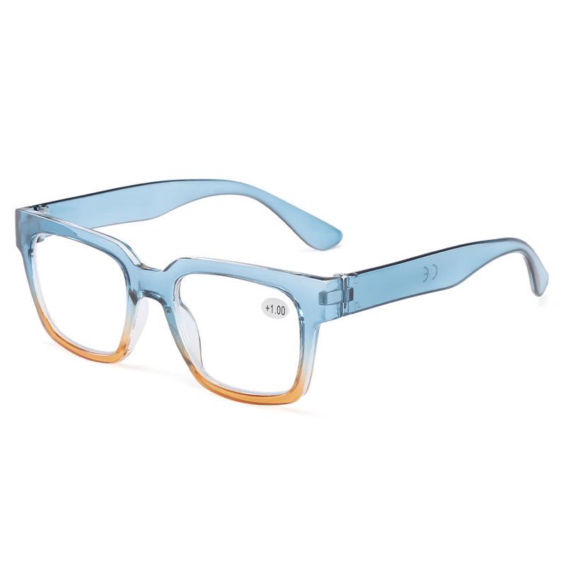 Stylish European & American Thick Frame Anti-Blue Light Reading Glasses: Large, Fashionable & Versatile Lenses