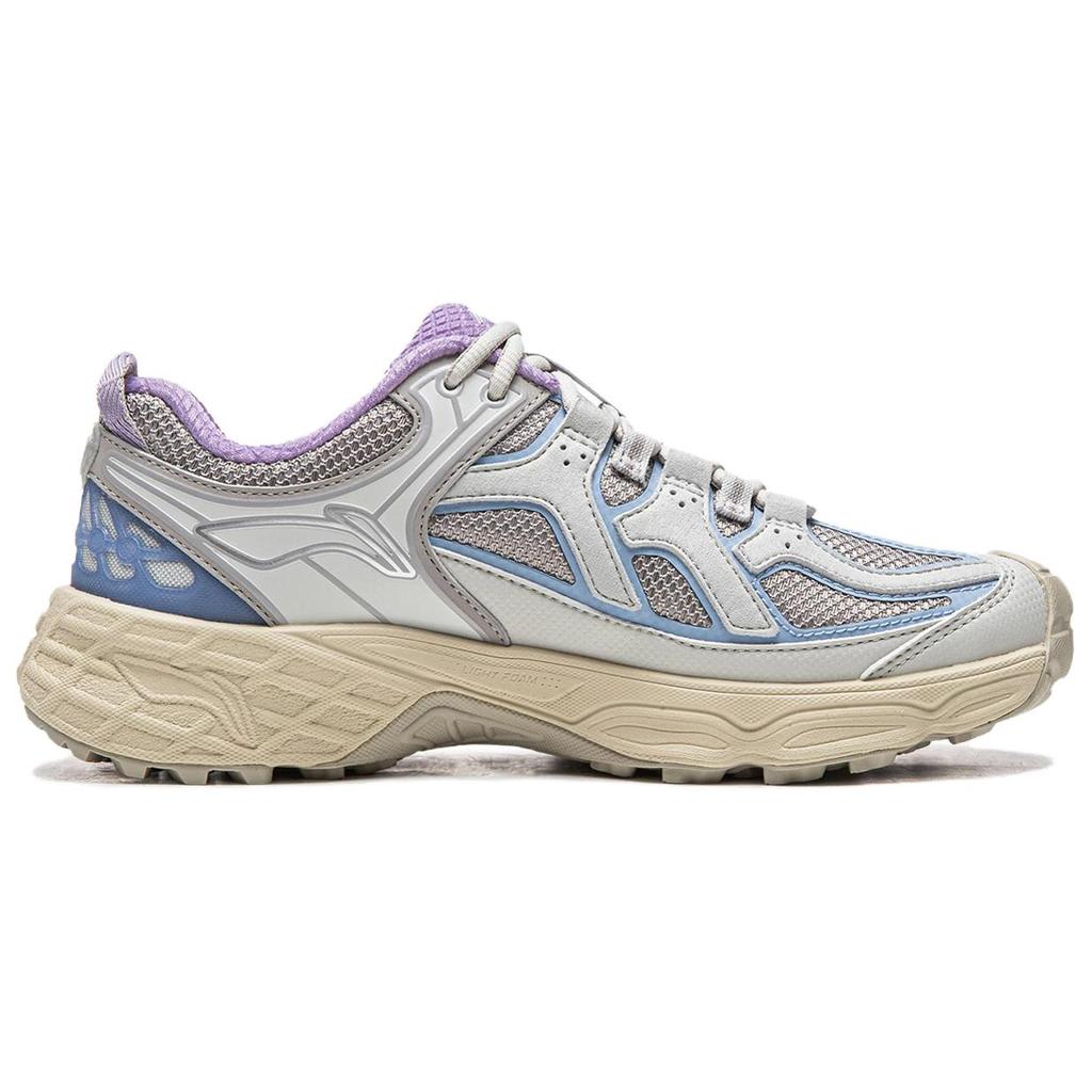 Li Ning Outdoor CF Tracing, Forest Shadow Abrasion Resistant Rebound Low top Hiking Shoes Women's Gray AHTW030-2