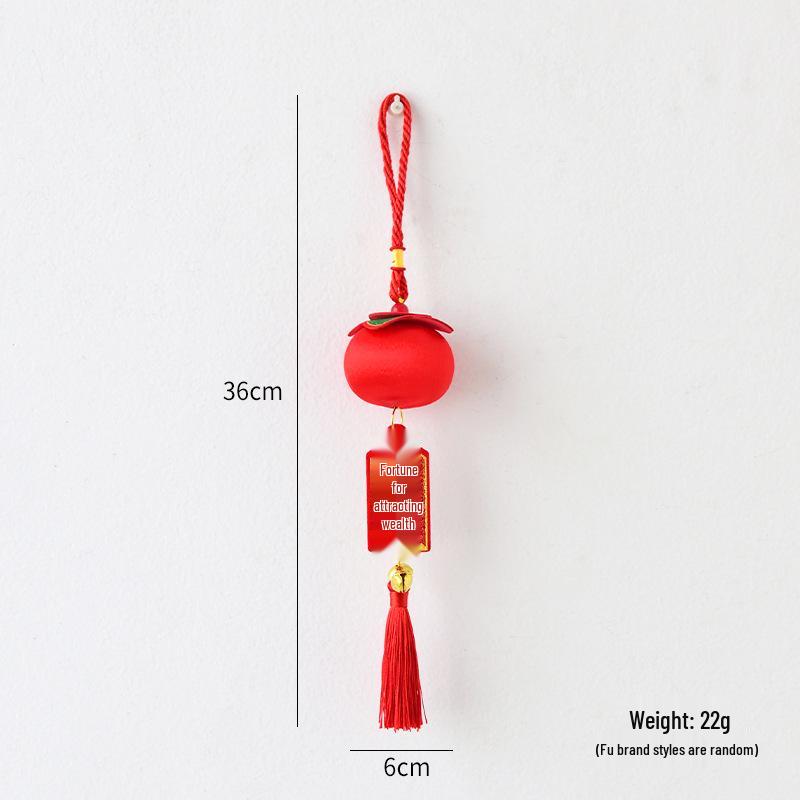NUCHI New Year Decor: Ruyi String Pendant and Persimmon Ornament for Spring Festival