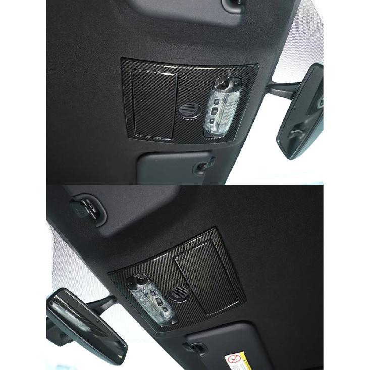 For Ford Ranger Wildtrak 2015-2021 ABS Carbon Fiber Auto Front Rear Reading Light Lamp Cover Trim Frame Sticker Car Accessories