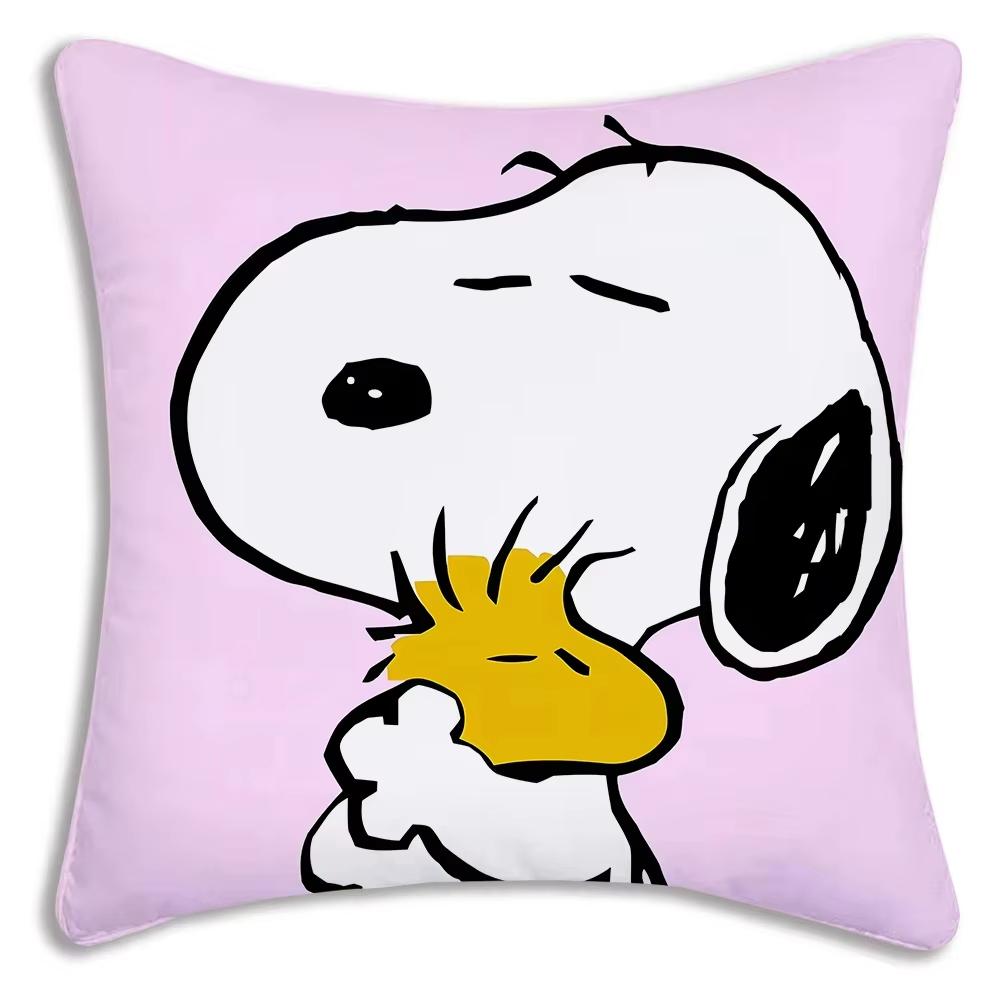 

25 MINISO Наволочки на подушки Snoopy Мультяшные Декоративные Домашние Двусторонняя печать Квадратная подушка Украшение комнаты в спальне Наволочка Подарок 18x18Inch