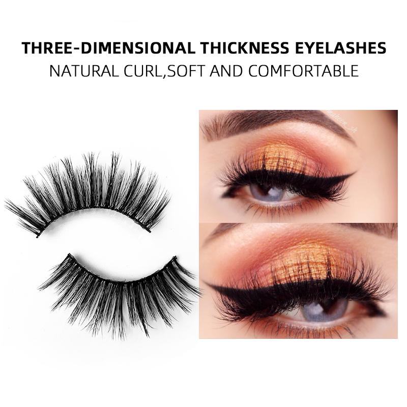 3D 5D Faux Mink False Eyelashes With Lash Boxes Custom Logo High Quality 15-20Mm 25Mm Mink Strip Lashes