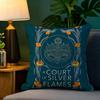 Novel A-A Court Of Thorns And Roses 2 Pillow Case Natural Linen Pillow Case Double-Sided Decor Sofa Pillowcase Home Decor