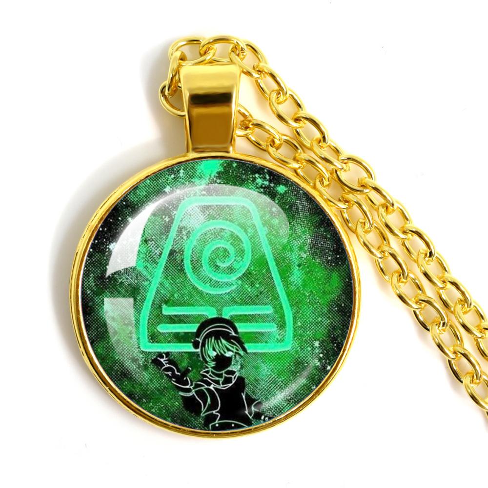 אנימה האוואטר: כשף האוויר האחרון שבט האש והמים יסודות המים אדמה אש ואוויר כיפה זכוכית קבושון שרשרת מתנה