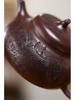 Cipher Yixing Original Ore Purple Clay Zisha Eggplant Gourd Teapot - Handmade Carved Gongfu Tea Set