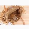 Tassel Beach Bags Round Straw Bag Women Hand Woven Big Large Knitting Handbags Casual Circular Bag Summer New Shoulder Bag