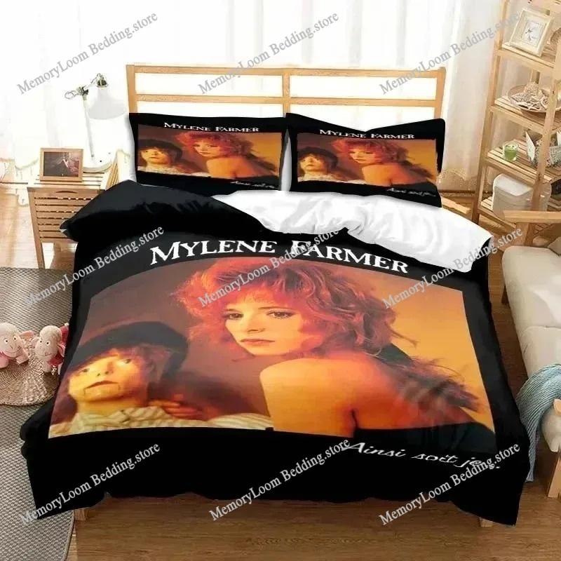 France Singer M-Mylene Farmer Bedding Sets Exquisite Bed Supplies Set Duvet Cover Comforter Set Bedding Set Luxury Birthday Gift