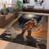 Astronaut Traum Universum Raumfahrer 3D Weltraum Cartoon Teppich für Wohnzimmer Schlafzimmer Dekoration, Rutschfest für Sofa Fußmatte Kinder