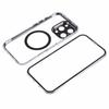For iPhone 16 Pro Case Double Sides Tempered Glass Phone Cover Compatible with MagSafe Full Protector