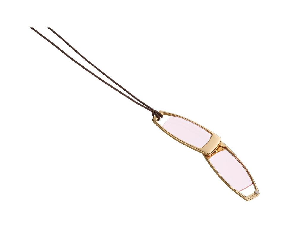 Nikon Portable Magnifier Pendant Loupe FP6 Gold Made In Japan Height 65 X Width 24 X Thickness 8mm FP6-1SP (1.3x/2.6x) (approx.) (when Folded)