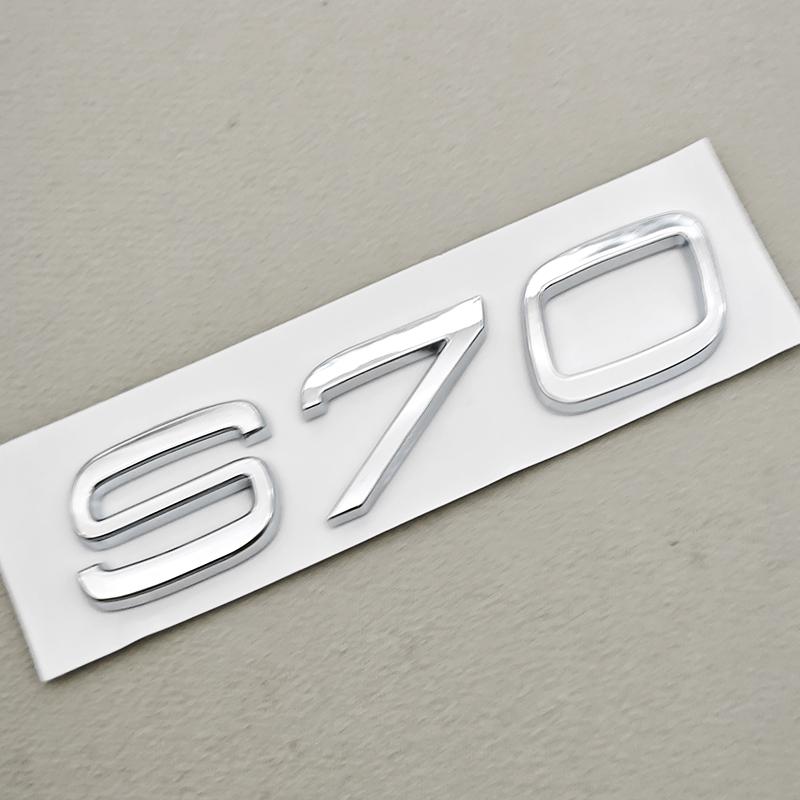 3D ABS Car Letters XC70 S70 V70 Logo Rear Trunk Badge Emblem Decals For Volvo XC70 S70 V70 Exterior Accessories