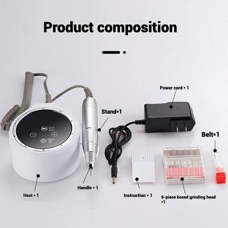 Strong-R7 Professional Nail Polisher/adjustable Speed/nail Polishing/carving/manicure Electric Polisher