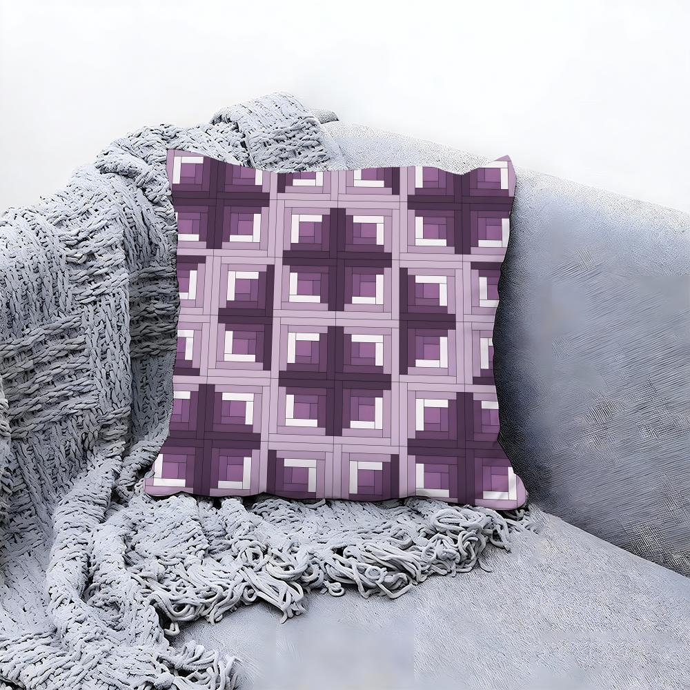Rustic Log Cabin Pattern Decor Cushion Cover Premium Comfort Reversible Pillow Cove in One Design for Any Room Car Interior