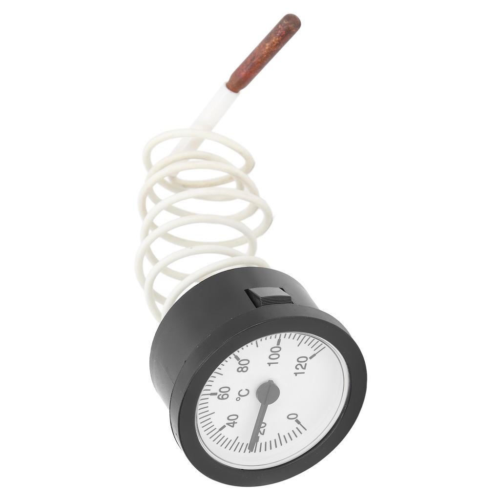 Bimetal Thermometer Gauge with Tube Small Size Accurate Round Type Portable Temperature Gauge