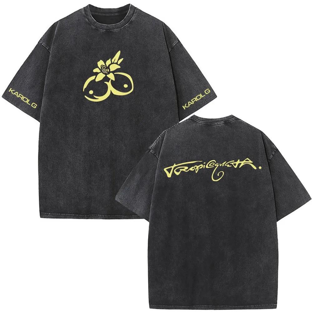 

Unisex Women Vintage Washed Gothic Hip Hop Tshirts Hot Sale Oversized Tshirt Omar Courtz Primera Musa Album Tour Graphic T Shirts S