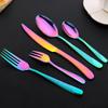16PCS Gold Tableware Sets Stainless Steel Cutlery Knife Tea Fork Coffee Spoon Flatware Dishwasher Safe