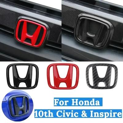 Car Emblem Sticker ABS for 10th Civic Inspire 2016-2020 Front Grille Logo Rear Trunk Steering Wheel Badge Accessories