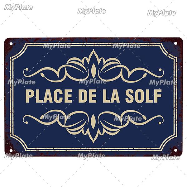 France Poster Vintage Plaque Tin Sign Metal Sign Wall Decor For Bar Plate Crafts Art Poster Custom