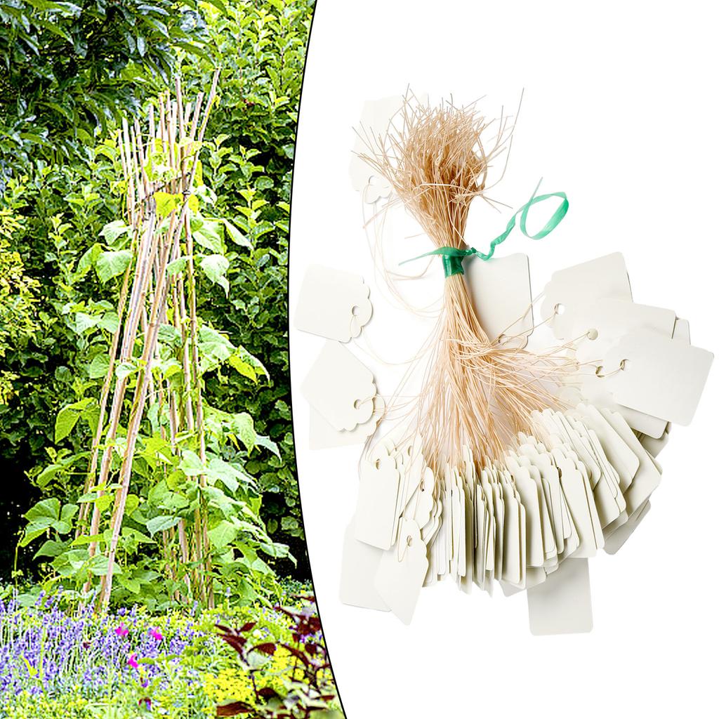 Stylish Plastic Hanging Tags for Gardening Plant Pack of 100 Waterproof Labels