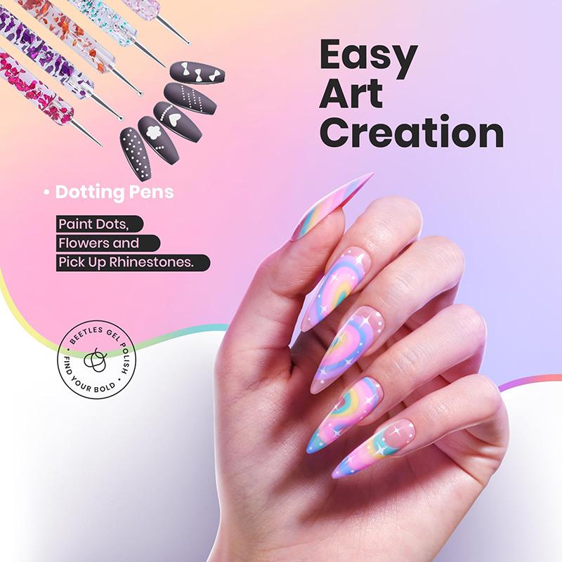10 Pcs Nail Art Liner Brushes Set Classic Acrylic Liner Nail Dotting Pens Painting Nail Design Pen Professional Manicure Tool