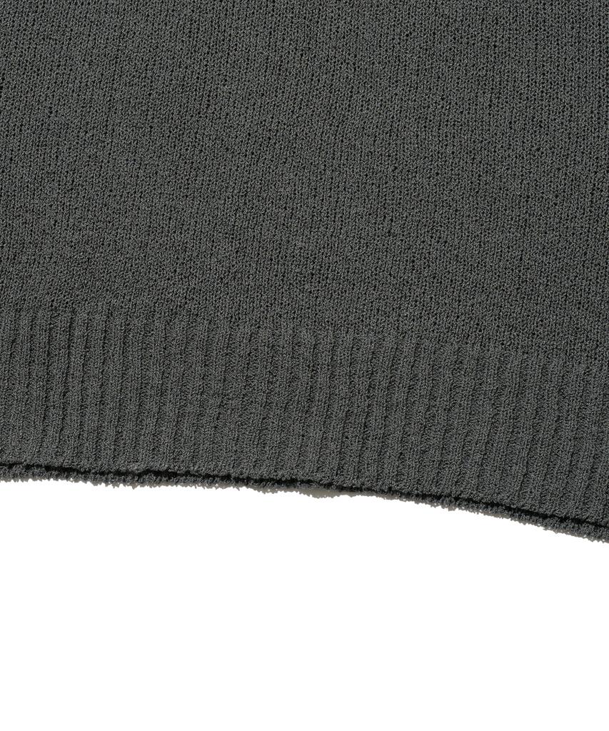 OTHERFITS City Boy Summer Henley Neck Knit (Charcoal)