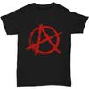 Punk Rock Red Anarchy A Black T-Shirt - Funny Gift for Ancom, Rock and Roll, Anarcho Communist, Unisex Tee