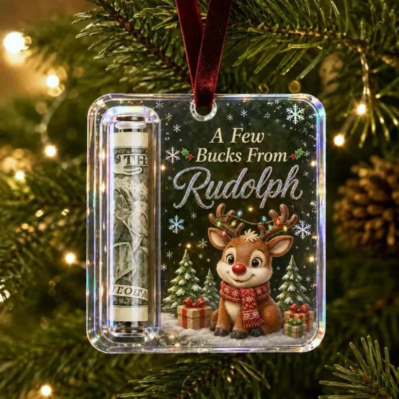 New Christmas Cash Gift Acrylic Ornament Pendant