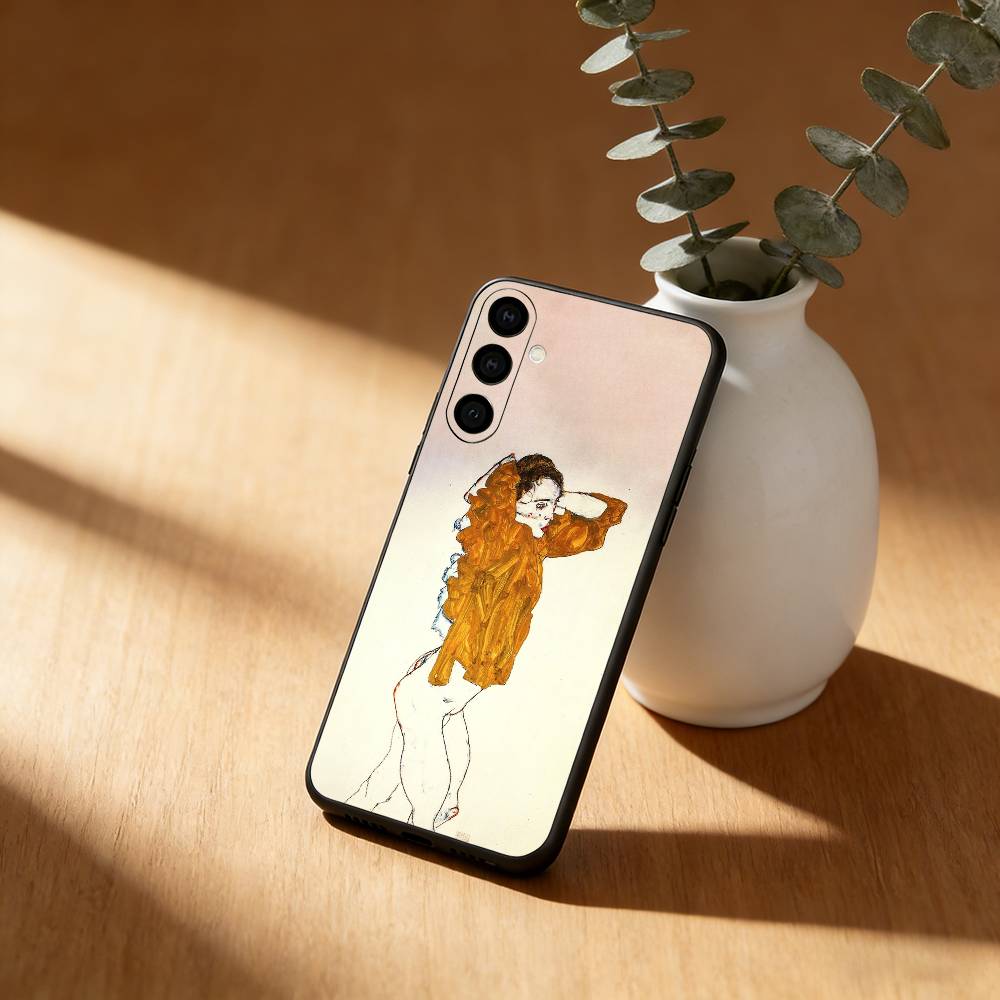 E-Egon S-Schiele Art Phone Case For Samsung Galaxy A91,80,73,72 ,71,53,52,32 ,31,22,21s,20,Soft Black Case