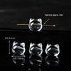 Handmade White Crystal Nine-Tailed Fox Pixiu Glass Bead Accessory