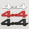 3D Metal Red Chrome Black Logo 4X4 Emblem Letters Decals Car Rear Trunk Badge For Toyota Tundra 4x4 Sticker Adhesive Accessories