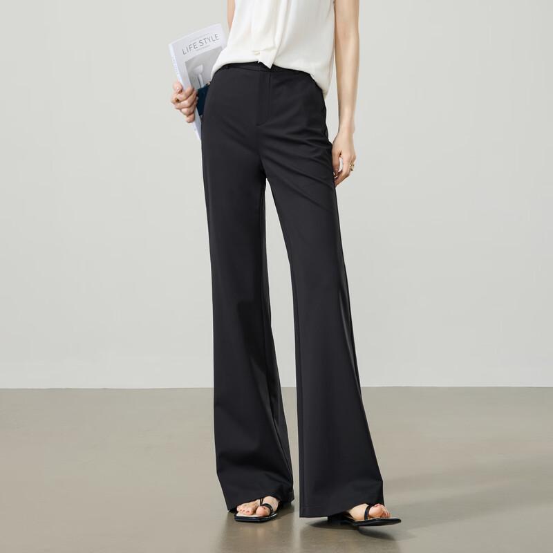 ESE-Y Women s Lyocell Silk Blend Micro Flare Commuter Pants 25