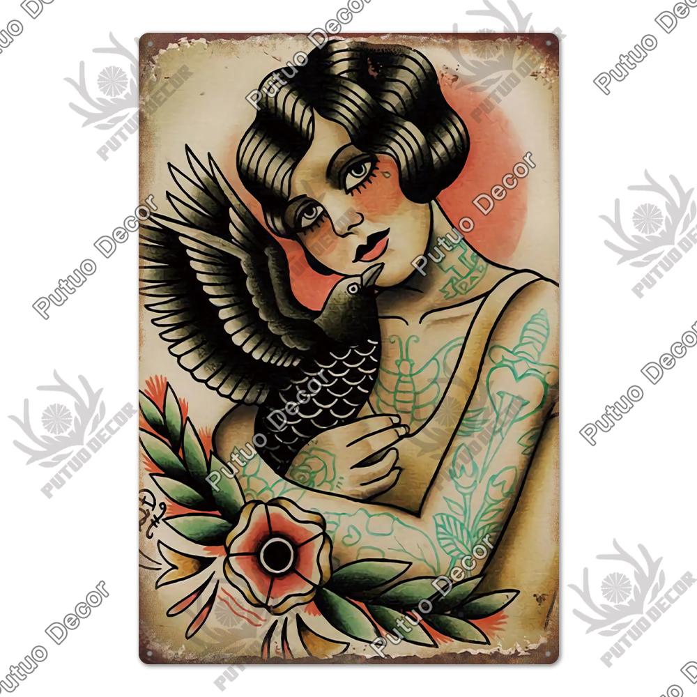 Putuo Decor Russian Place Metal Sign Plaque Metal Vintage Tin Sign Poster Decoration for Living Room Yard Bar Home Wall Decor