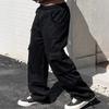Men's Solid Color Loose  Wide Leg Sweatpants Men's Casual Fashion Sweatpants