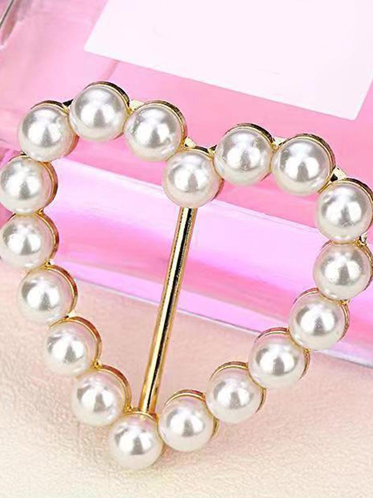 4pcs Metal Ring Waist Button Scarf Button Fashion Corner Hem Waist Knotted Brooches Women T-shirt Fixed Buckle Girl Decor